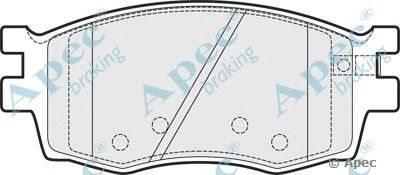 APEC BRAKING pad1491 -  Комплект тормозных колодок, дисковый тормоз